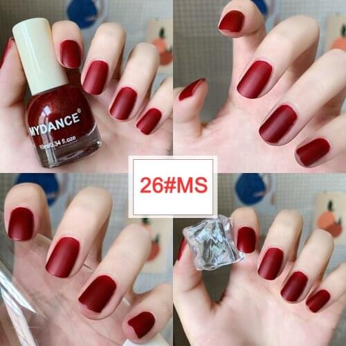Matte Nail Polish Satin Velvet Long-lasting Nail Polish for Girls Nail Art Decoration RP