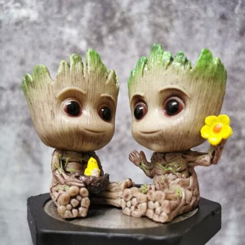 Mini Avengers Groot Figurines Toy Cute Small Treeman Doll Model Toys Collection Gift