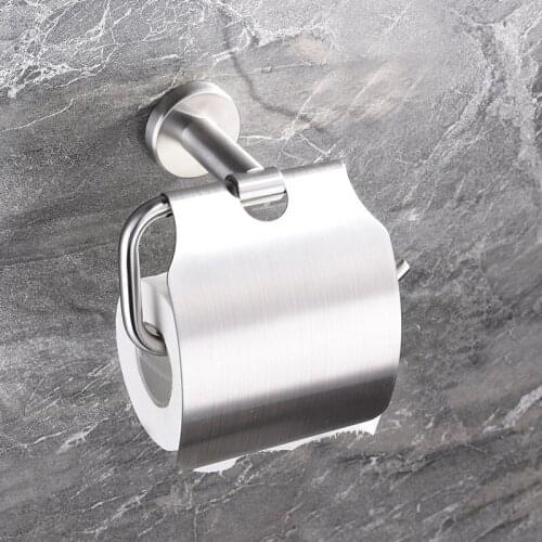 Stainless steel pull toilet paper towel rack toilet roll toilet paper rack creative bathroom pendant