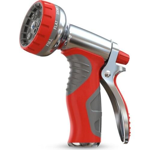 Portable Household High Pressure Water Gun Multifunctional Garden Metal Spray Gun for Watering Flowers and Car Wash Water Gun