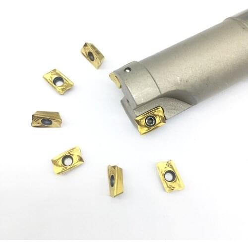 R390 11T308 1025 10PCS+1PCS R390 15MM / 16MM / 20MM / 25MM /32MM 2T Milling holder carbide insert Shoulder milling tools cutter