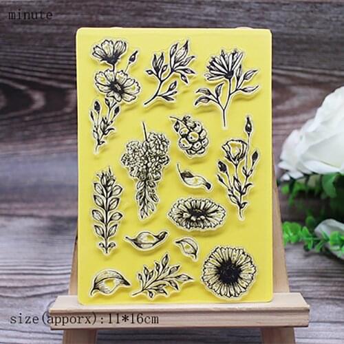 Leaves Rubber/silicone Stamps Ginkgo leaves Seal For Scrapbooking photo album Craft Card Album Decorative clear stamp set