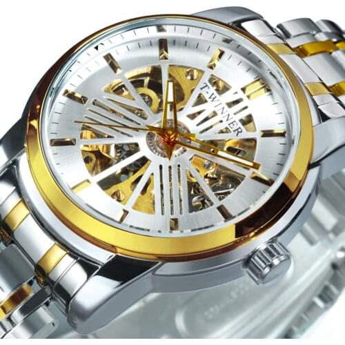 WINNER Luxury Watches Mens 2020 Automatic Gold Watch Men Skeleton Luminous Clocks Casual Wristwatch часы мужские спортивные New