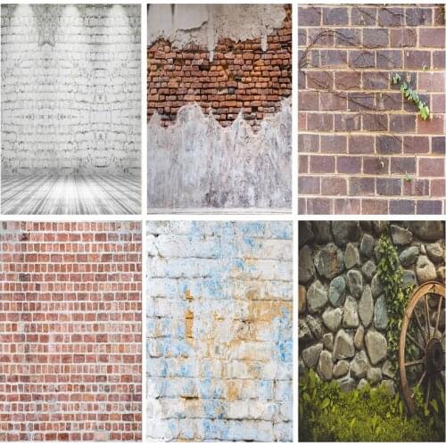 SHENGYONGBAO Vinyl Custom Photography Backdrops Vintage Brick Wall Theme Photo Background Studio Props 201225RY-02