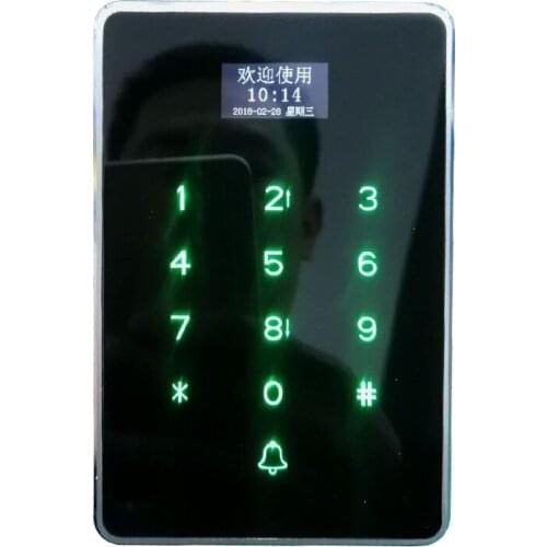 Waterproof touch keypad metal rfid reader door access control reader 13.56mhz