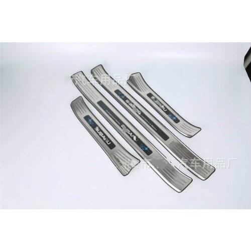 High Quality Stainless Steel scuff plate door sill Trim For Subaru XV 2018 4 pcs set Car Accessories Car-styling