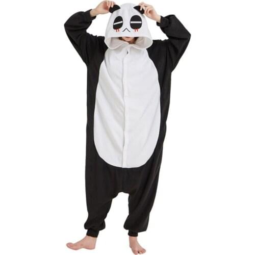 Funny Panda Kigurumi Onesies Women Pajamas Adults Sleepwear For Halloween One-piece Jumpsuit Siamese Cosplay Costume Pyjamas