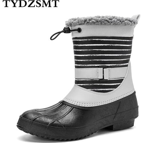 TYDZSMT 2021 New Winter Snow Boots Women Mid-Calf Size 36-42 Platform Boots Non-slip Female Shoes Warm Lace-up Booties Shoes