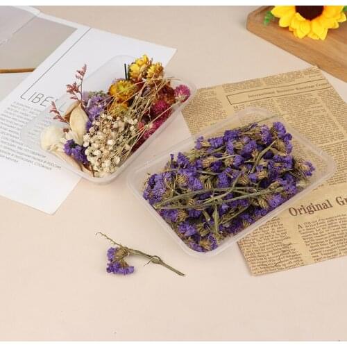 1 Box Real Dried Flower Dry Plants For Aromatherapy Candle Epoxy Resin Pendant Candle Making DIY Candle Aromatherapy Accessories