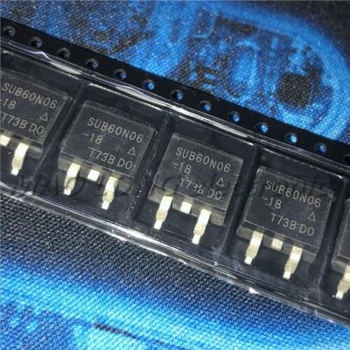 10PCS/LOT SUB60N06-18 60N06 TO-263 Automotive computer board FET transistor