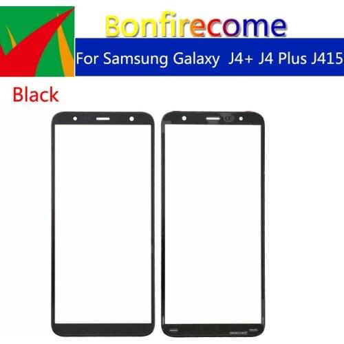 10Pcs\Lot Touchsceen For Samsung Galaxy J4+ J4 Plus J415 J415F J415DS Front Outer Glass Touch Screen Lens Replacement