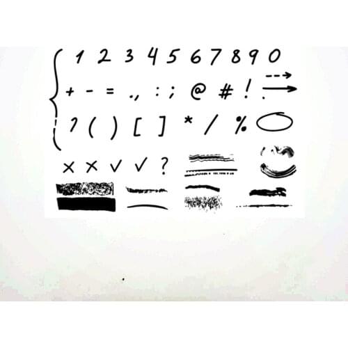 11x16CM Punctuation Transparent Seal Clear Stamps Silicone Seal Roller Stamps DIY Scrapbook Album / Card Christmas Wedding