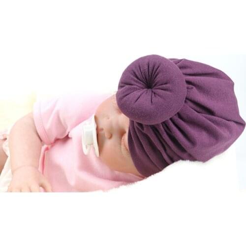 2019 Infant Baby Turban Toddler Kids Boy Girl Cotton Blends Hat Lovely Soft Hat