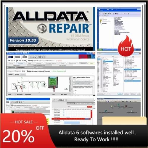 2021 Hot Sale AllData Software Vivid Workshop Atris-Stakis 2018.01v Elsawin Latest Auto Repair Software installed in 2TB HDD