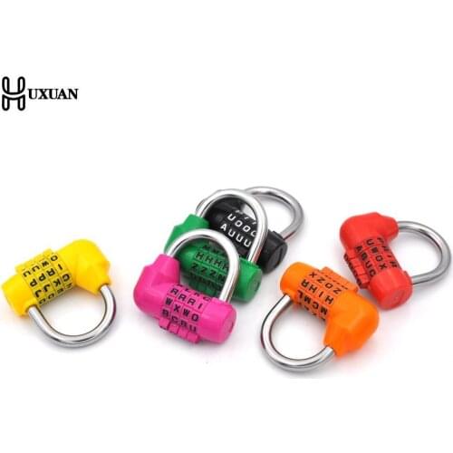 3/4 Digit Password Lock Combination Zinc Alloy Security Lock Suitcase Luggage Coded Lock Cupboard Cabinet Locker Padlock