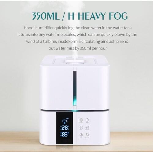 350ML/600ML Industrial Humidifier Household Commercial Heavy Fog Mute Large Workshop Warehouse Office Ultrasonic Atomizer