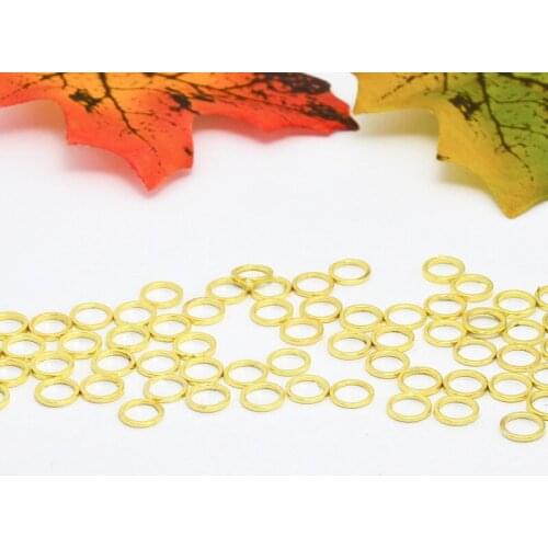 30 pieces 7 * 1 * 1mm5 color round copper ring diy handmade jewelry spacer connector earrings pendant copper ring accessories