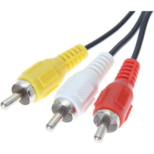 New 1.8m/6ft AV Audio Video TV RCA Cable for Nintendo N64 64 Game Cube SNES