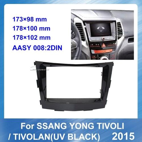 Car Audio Big Screen Fascia Frame Adapter for SSANG YONG Tivoli TIVOLAN 2015 Stereo Dash Facia Trim Surround Installation Kit