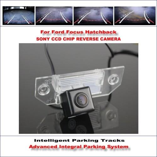Car Back Rear Reverse Camera For Ford Focus Hatchback/Sedan 2009-2014 HD Intelligent Parking Tracks CAM