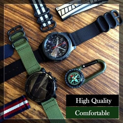 For Huawei Watch 2 Strap 22mm Nylon Watch Band For Samsung Gear S3 Classic Frontier Gear Sport Watchbands For Huami 1 2 Watch