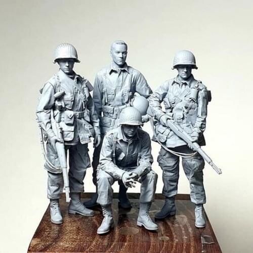 Resin Figure 1/35 ancient officer crew include 4 man Model Unassambled Unpainted Figure Building Kit