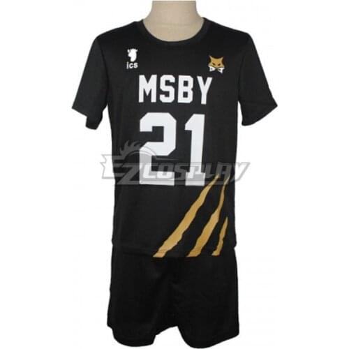 MSBY Black Jackal Shoyo Hinata Tee Fashion Volleyball Club Karasuno High School Bokuto Sportswear Jerseys Cosplay Costume E001