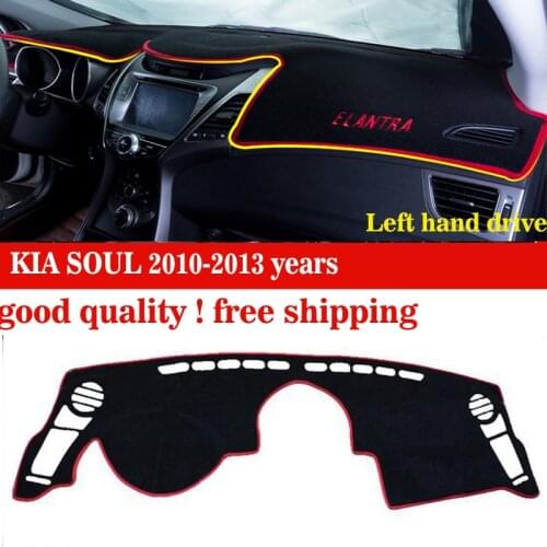 Car dashboard cover mat for KIA SOUL 2010-2013 years Left hand drive dashmat pad dash covers auto dashboard accessories