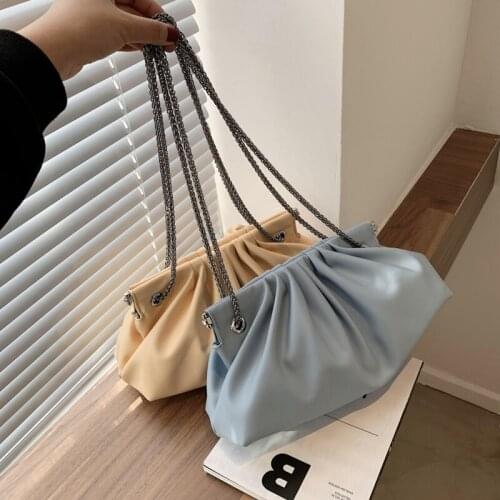 Chain Small PU Leather Crossbody Bags for Women 2021 Summer Brand Totes Shoulder Bag Lady Luxury Handbags and Purses