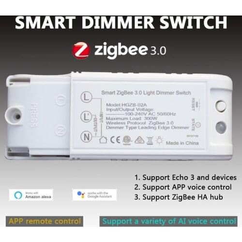 Tuya Zigbee Dimmer Module Light DIY Smart Wireless Remote Switch Breaker Light Controller Module Smart Life Alexa Google Home