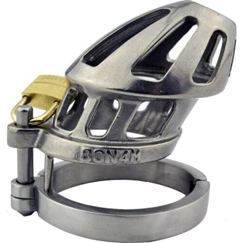 304 Stainless Steel Male Chastity Device, Pad Lock Cock Cage, Penis Ring, Chastity/Virginity Belt, Virgin Cage Lock, Adult Toys
