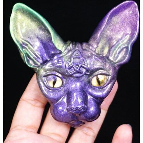 2020 New cat head Silicone Mold Clay Molds tool UV epoxy resin molds Dried Flower Resin Decorative Crafts
