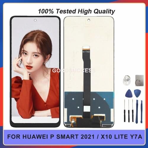 New 6.67'' For Huawei P Smart 2021 LCD / Huawei X10 Lite Lcd Y7A PPA-LX2 Display Touch Screen Glass Digitizer Assembly Free Tool