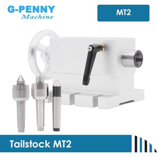 New Design Movable and Changeable Tailstock With Three Heads work with Rotary Axis A axis 4th Axis MT2 For CNC Engraving machine