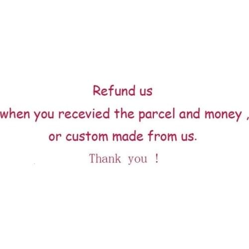 Wholesale price,Refund us when you recevied the parcel and money ,or custom made from us ,add shipping fee