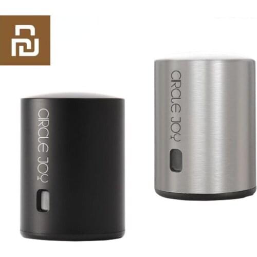 Original Youpin Circle Joy Red Wine Stopper Stainless Steel Vacuum Memory Wine Stopper Wine Corks Mini Plug Wine Stopper