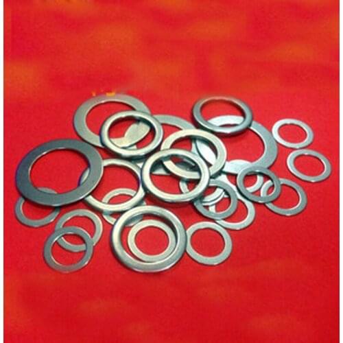 30PCS Flat Washers M6.5 M7 Ultra thin 10/12mm OD Gasket 0.1-0.5/1mm thick Washer stainless steel