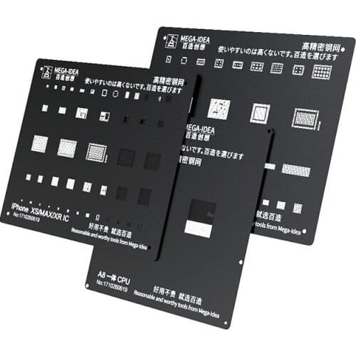 Qianli MEGA-IDEA Android Qualcomm PM Power Maxim Max Power MTK MT Power Series BGA Reballing Stencil Black Tin Planting Net