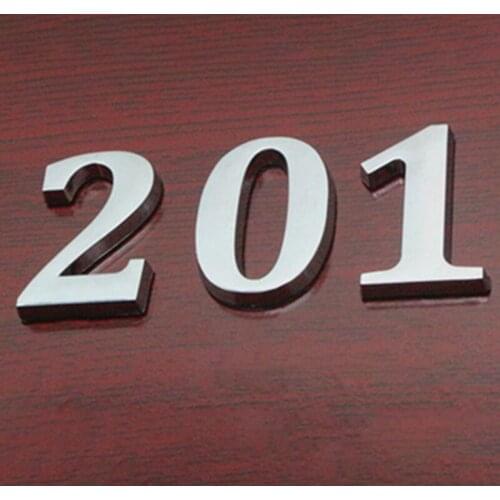 0-9 House Number Sign Self Adhesive Address Digit Sticker Plate Numeral Door Plaque for Home Hotel AUG889
