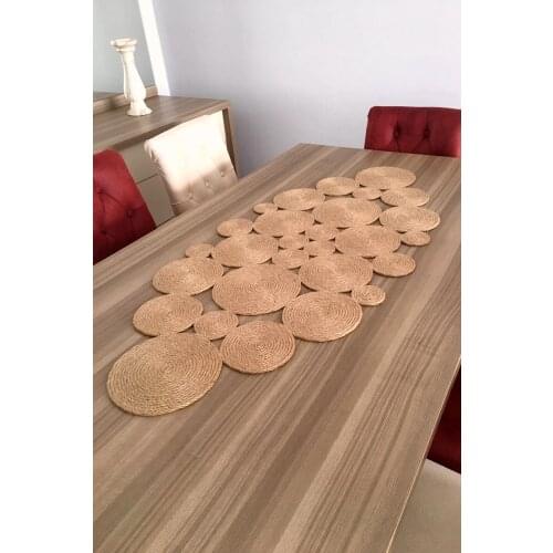 Jute Rope Runner Multi-Size Table Band Straw rope Rope Cover Models Table Decoration Jut table runner dining room restaurant table Gadget Tablecloth bohemian style nordic decoration for restaurant