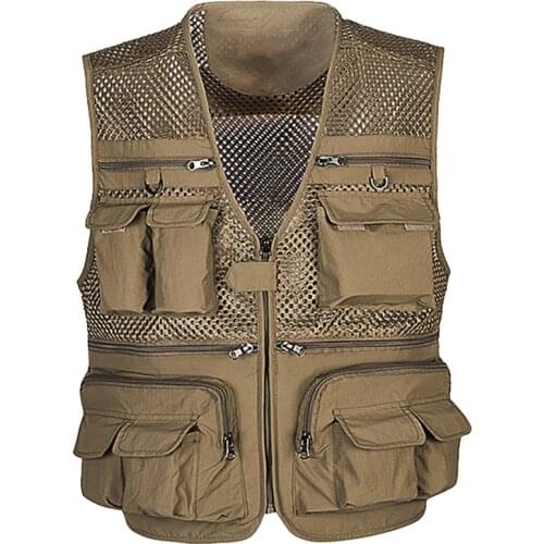 Outdoor Sports Breathable Photogra Waistcoats Camping Climbing Male Coats Men Hiking Vest Sleeveless Jackets