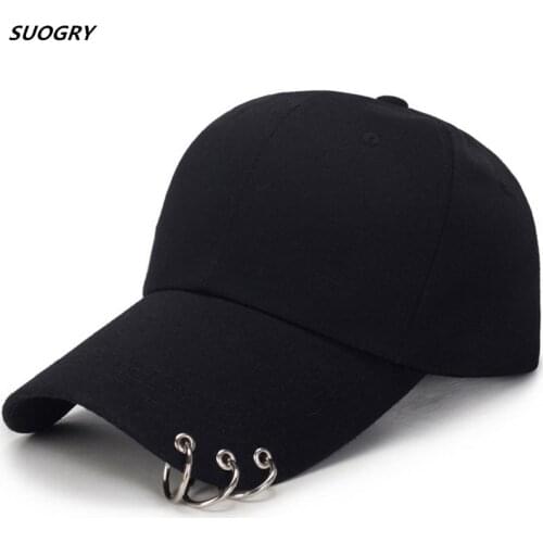 Hip Hop Womens Baseball Cap With Ring Circle Snapback Hats For Men Women Unisex Dad Hat Adjustable Kpop Korean Style Gorra