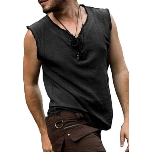 Adult Men Medieval Knight Warrior Cosplay Costume Clothing Chevalier Viking Pirate Saxon LARP Top Shirt S-5XL