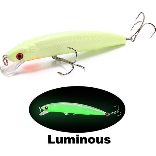 1PCS 3D Luminous Minnow Fishing Lures120mm17g Artificial Top Water High Wobblers Hard Fake Baits Crankbaits Artificial Hard Bait