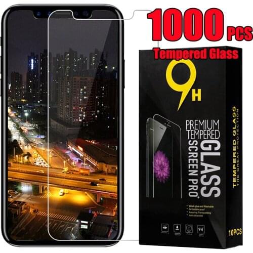1000pcs Tempered Glass Screen Protector 2.5D Shield Flim Guard For iPhone 12 Mini 11 Pro Max XS XR X 8 7 6 Plus SE With Package