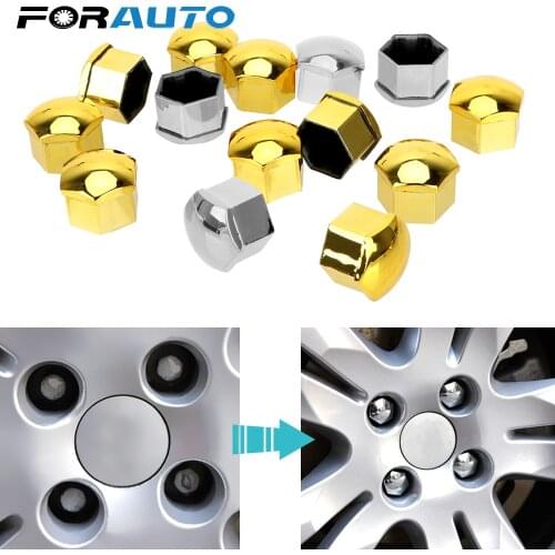 17mm/19mm Car Wheel Nut Caps Auto Hub Screw Cover 20 Pcs Auto Trim Tyre Nut Bolt Protection Covers Caps Exterior Decoration