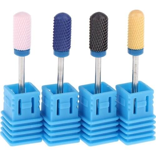 4pcs/set Ceramic Nail Art Grinding Head Drill Bits Manicure Gel Remover Tool