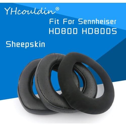 YHcouldin Earpads For Sennheiser HD800 HD800S Sheepskin Ear pads Covers Headphone Replacement