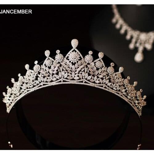 C006 Luxurious Crystal Bridal Crown Rhinestone Crown Wedding Party Dual-Use Wedding Accessories For Women