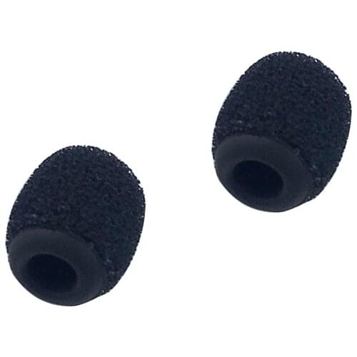 Canfon 2pcs Foam Windscreen Covers with Silicone Holder Compatible for Sanken COS-11D Lavalier Mic with diameter of 3.5-4.5mm
